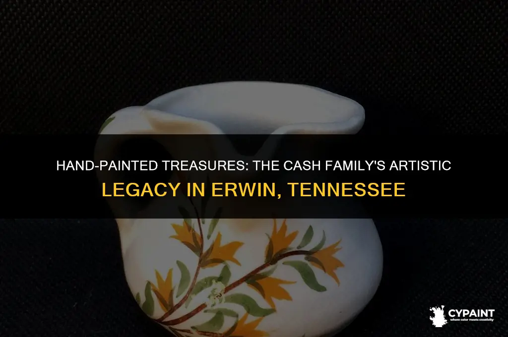 who is the cash family erwin tennessee hand painted pitcher