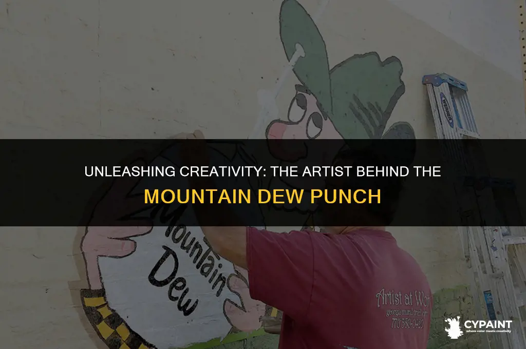 who is the guy punching paint in mt dew commercial