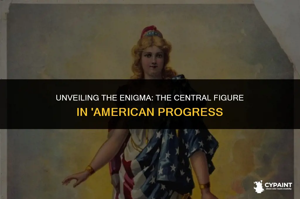 who is the main figure in the american progress painting