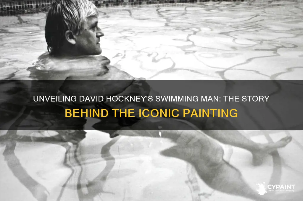 who is the man swimming in david hockney painting