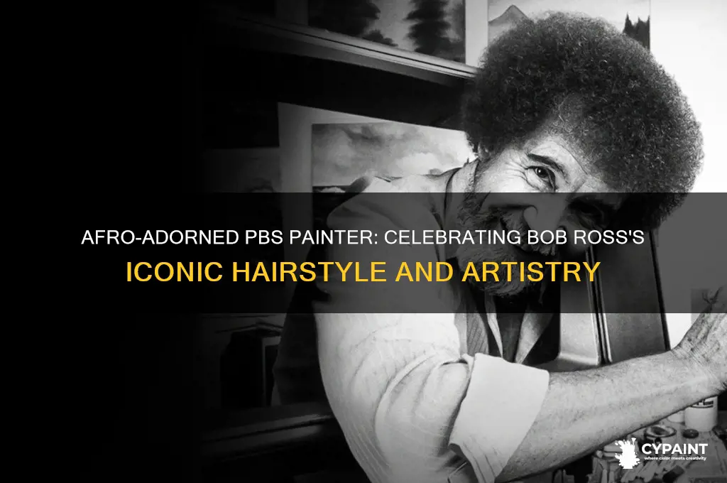 who is the pbs painter that had an afro