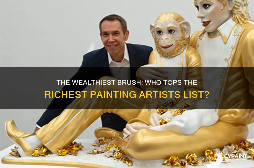 who is the richest painting artist in the world