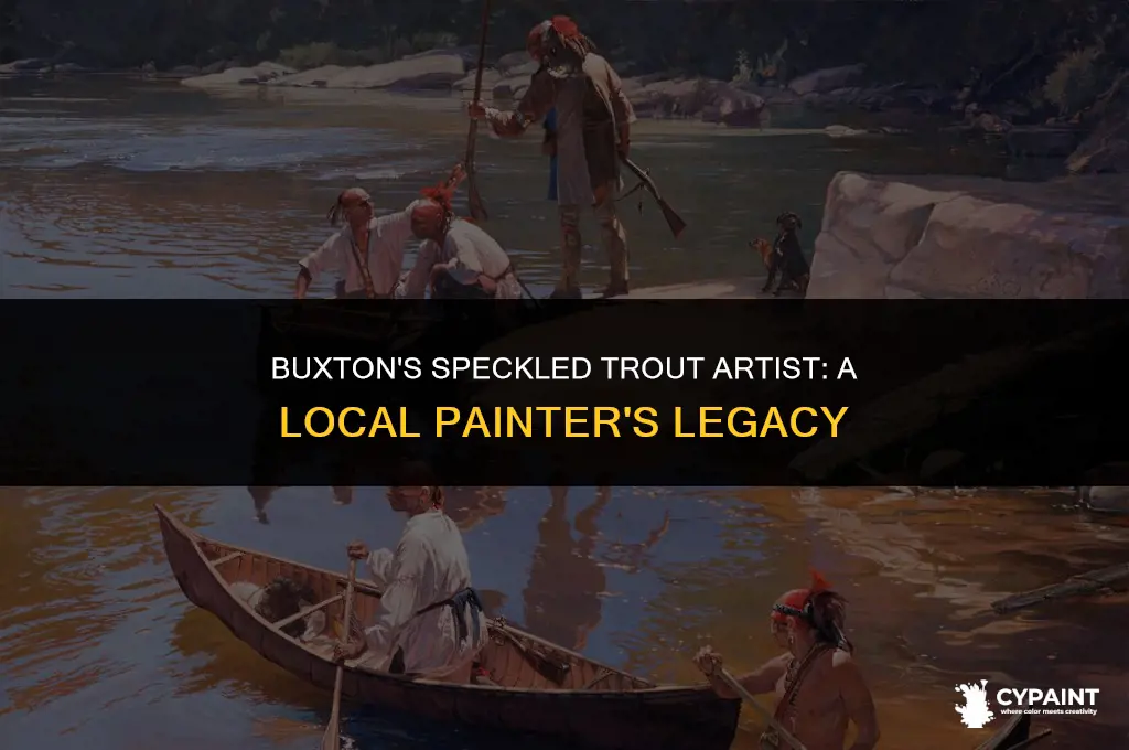 who lived and painted speckled trout pics in buxton nc