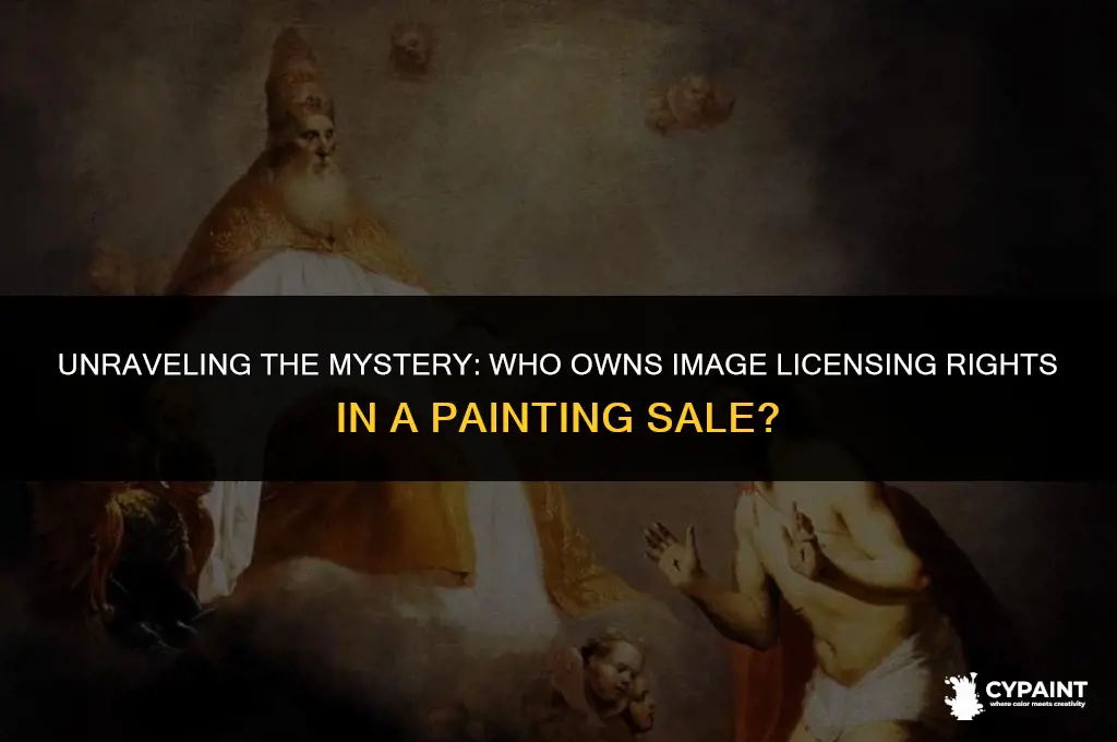 who owns the image licensng rights of a painting sale