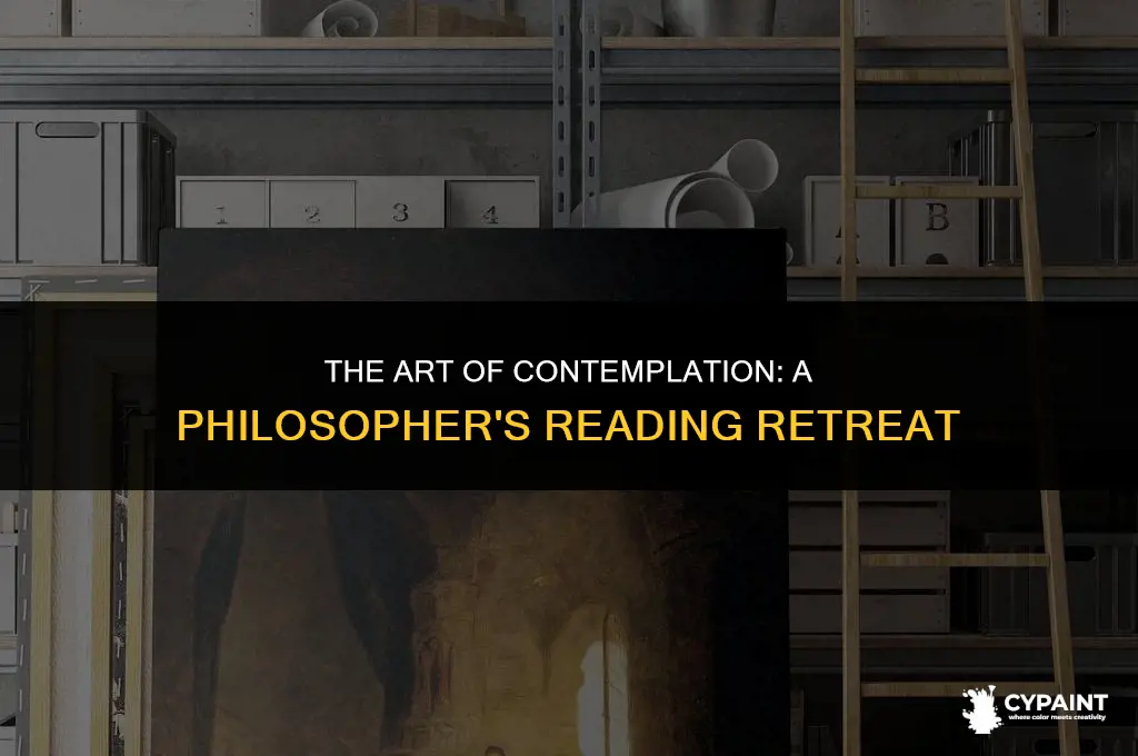 who painted a philosopher occupied with his reading in humanities