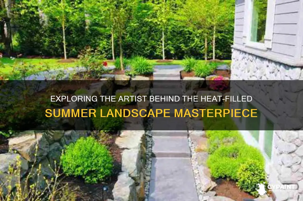 who painted a summer landscape with heat filled shapes