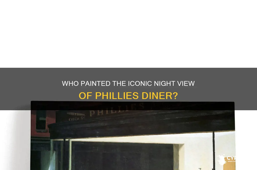 who painted a view of phillies diner at night