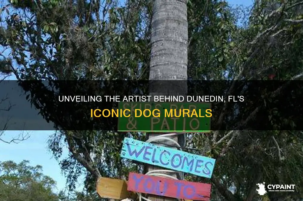 who painted all the dog murals in dunedin fl