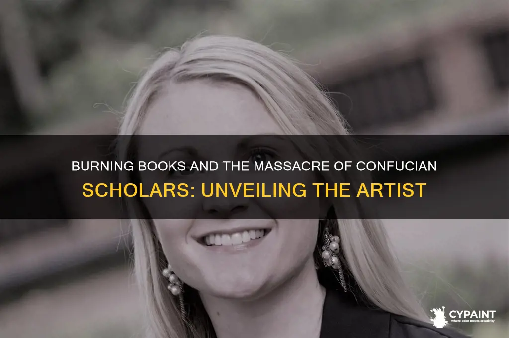 who painted burning books and killing of confucian scholars