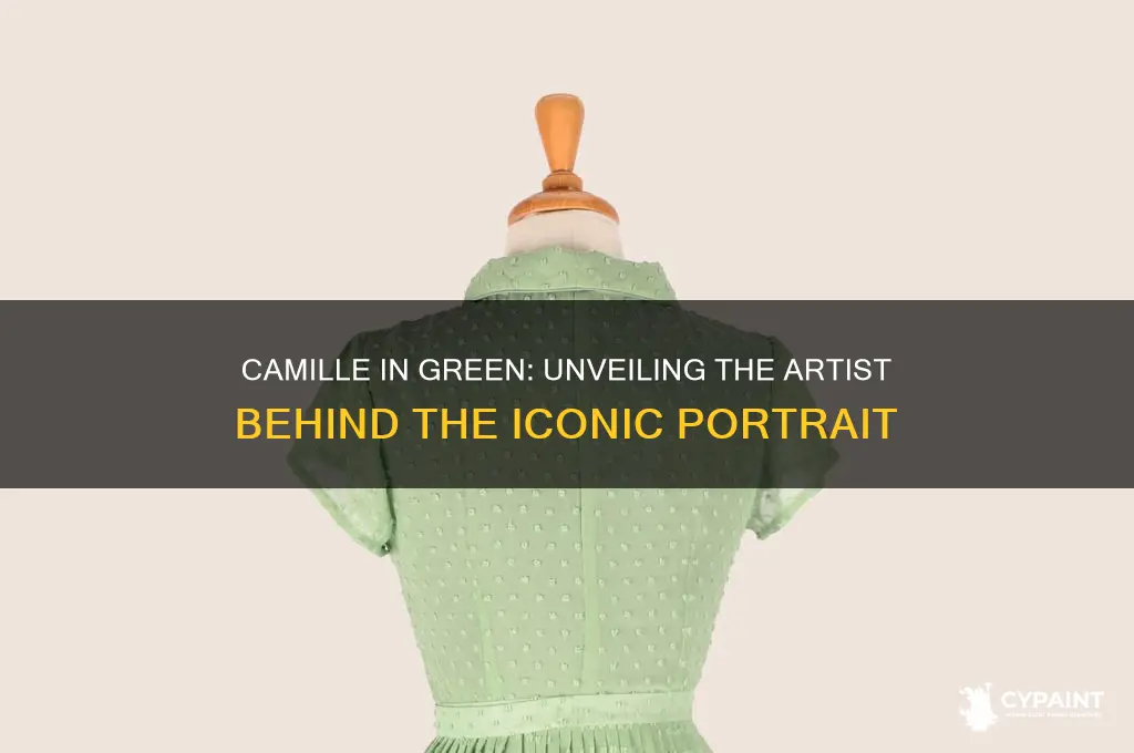 who painted camille the woman in the green dress