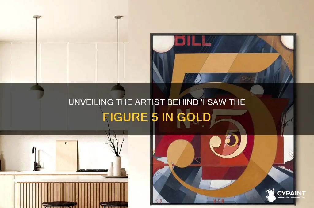 who painted i saw the figure 5 in gold