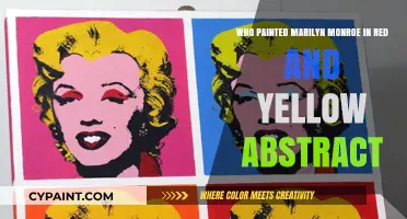 Andy Warhol's Red and Yellow Marilyn Monroe Abstract Art