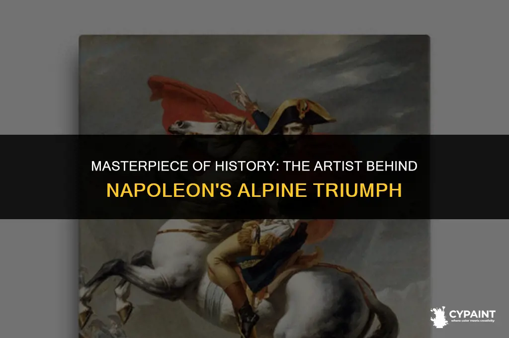 who painted napoleon crossing the great saint bernard pass 1800
