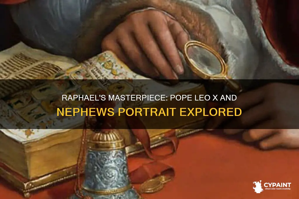 who painted pope leo x posed with his nephews