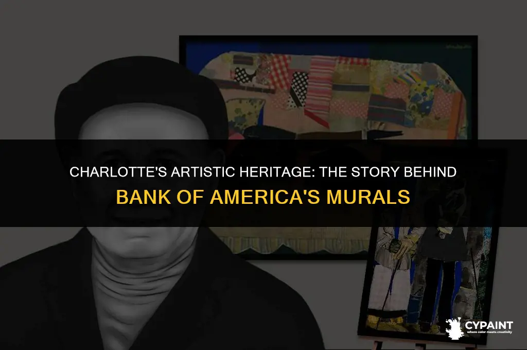who painted the bank of america murals in charlotte nc