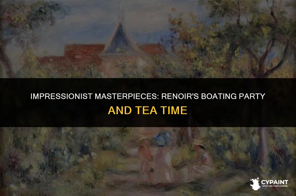 who painted the boating party and the cup of tea