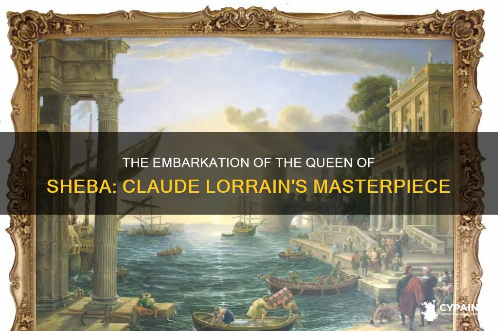 who painted the embarkation of the queen of sheba