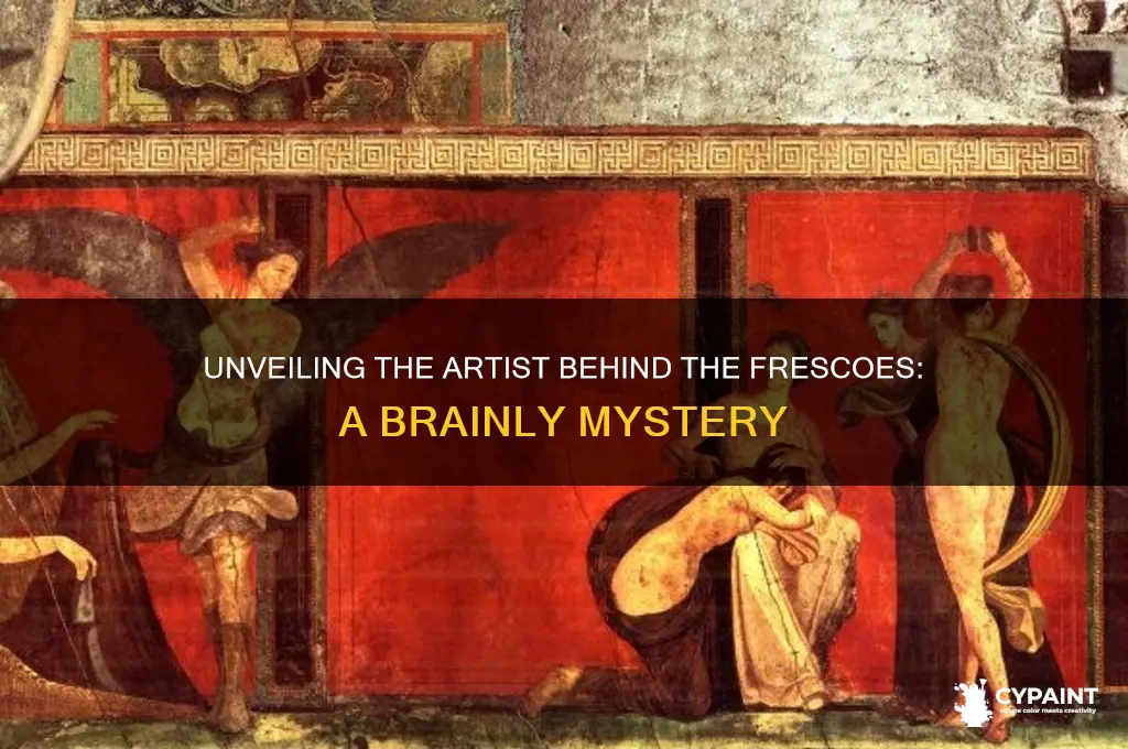 who painted the frescoes in the image below brainly