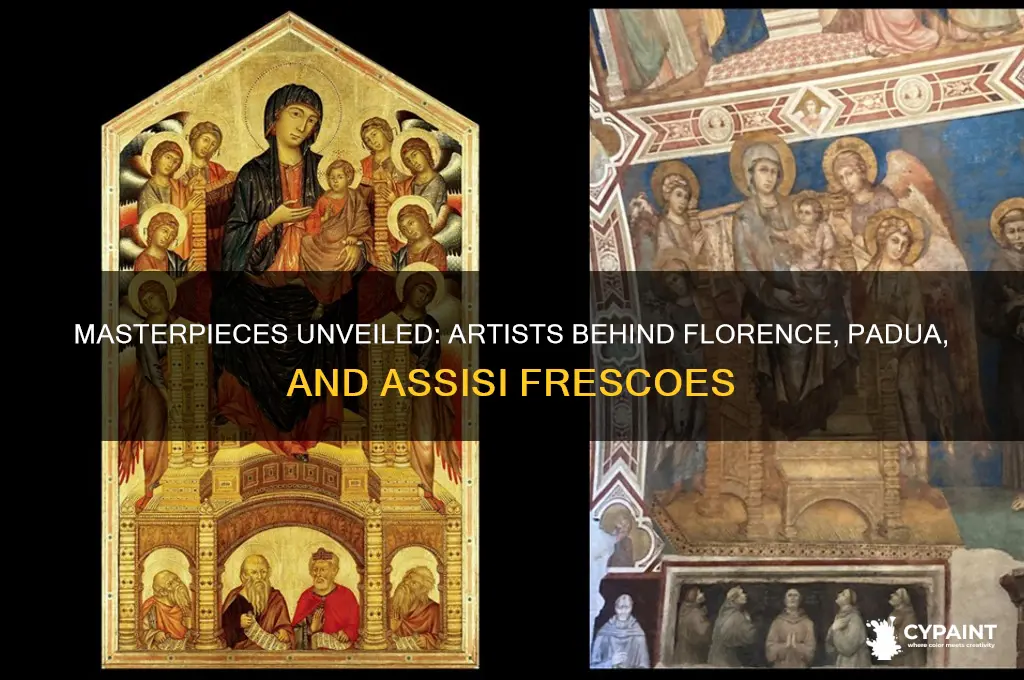 who painted the frescoes of florence padua and assisi