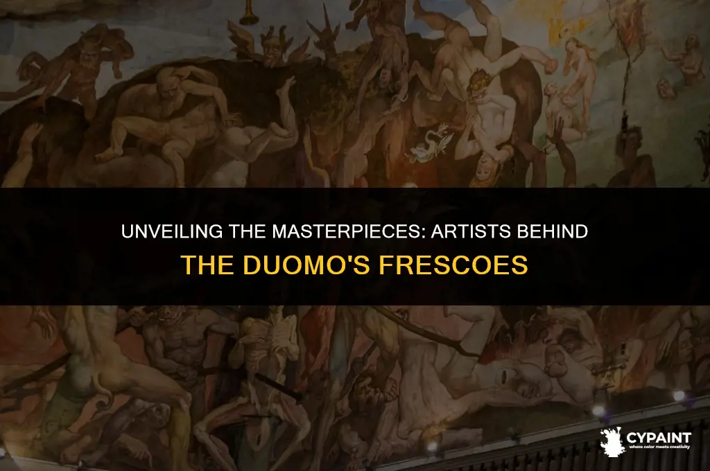 who painted the frescos on the inside of the duomo