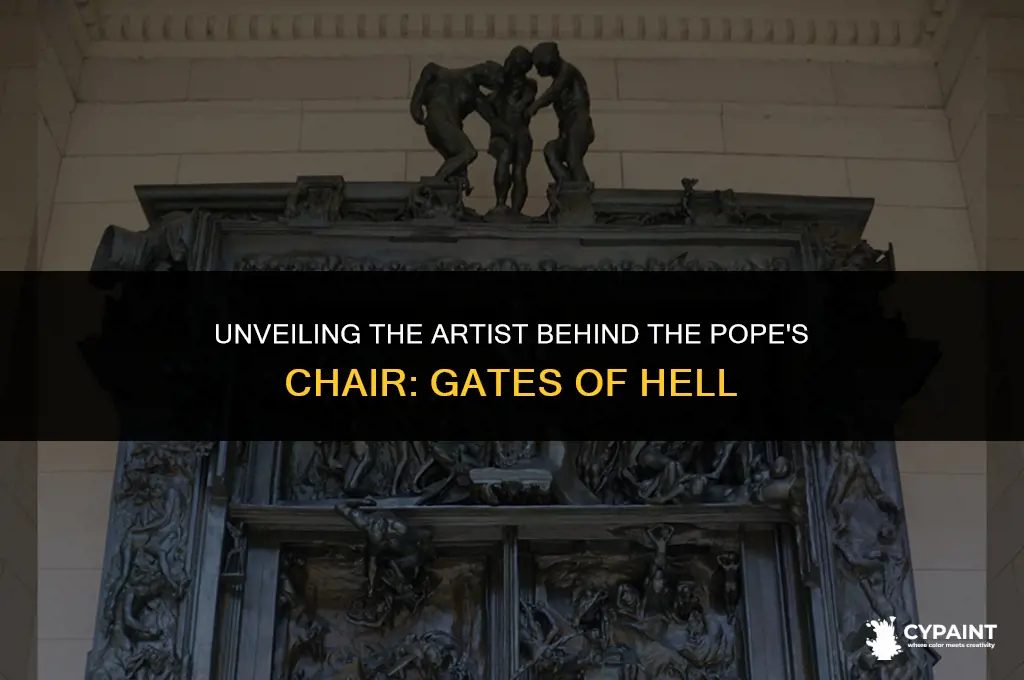 who painted the gates of hell behind the pope