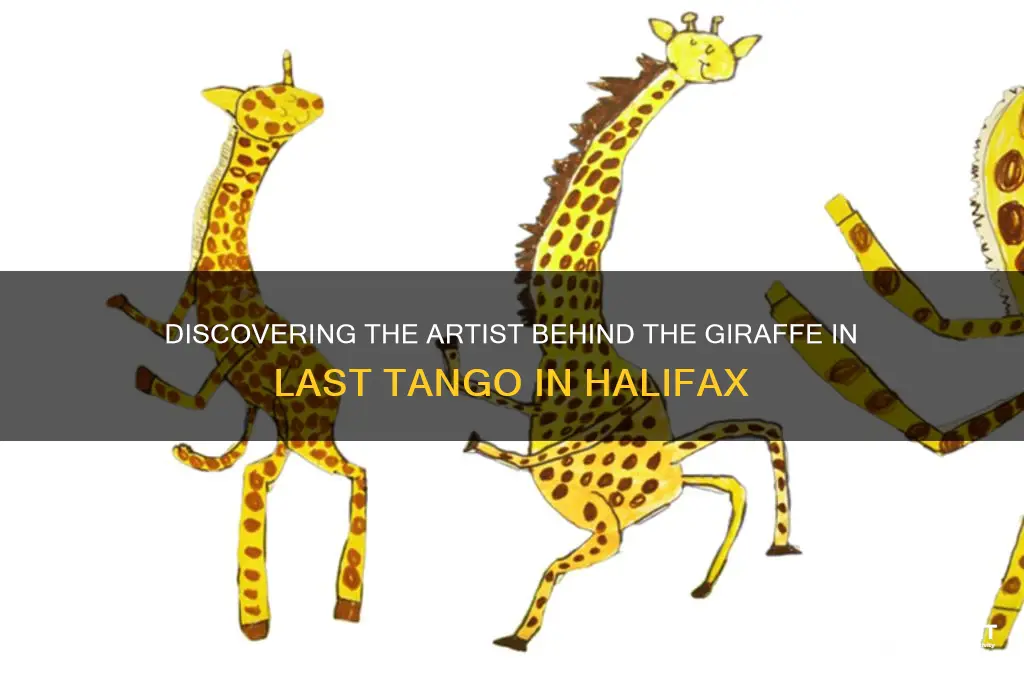 who painted the giraffe in last tango in halifax