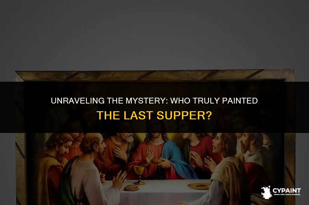 who painted the last supper botticelli caravaggio raphael da vinci