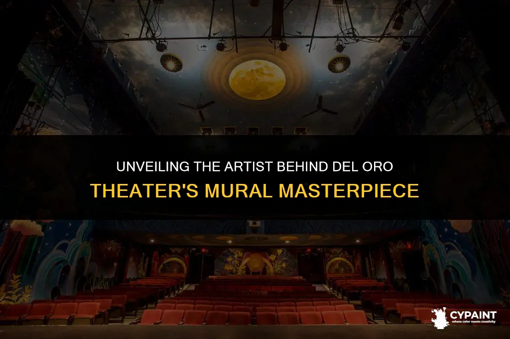 who painted the mural inside del oro theater grass valley