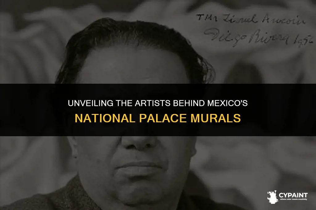 who painted the murals in the national palace of mexico