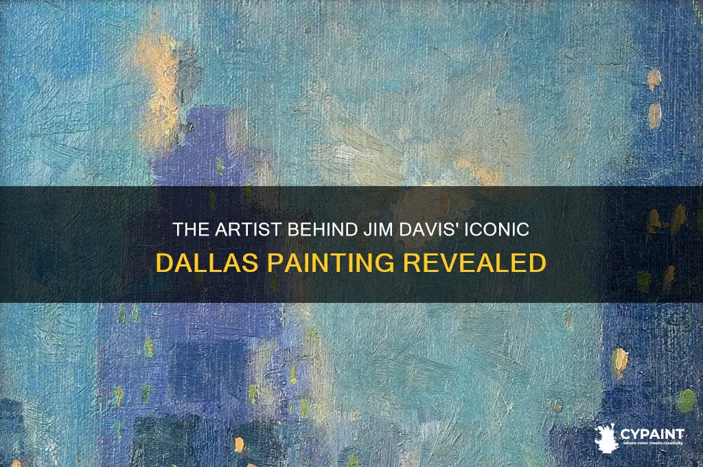 who painted the painting of jim davis on dallas