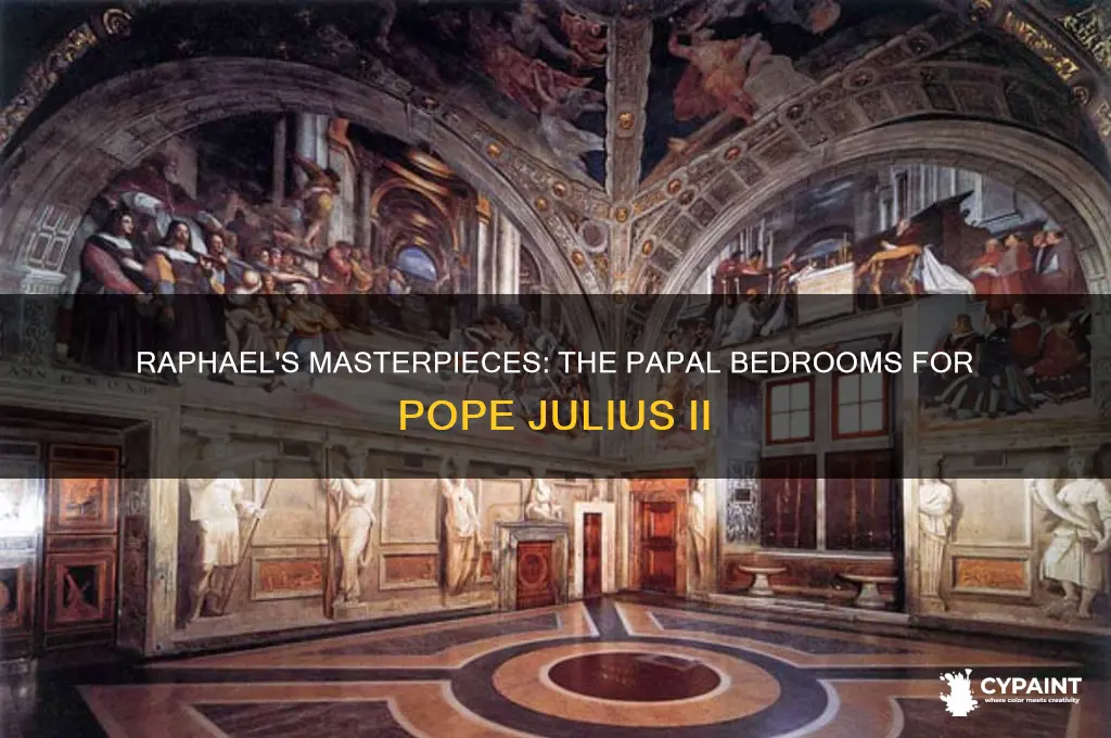 who painted the papal bedrooms for pope julius ii