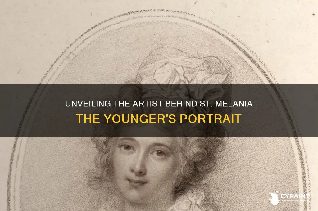 who painted the pictire of st melania the younger