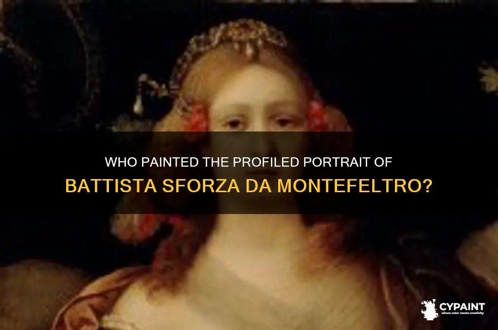 who painted the profiled portraits battista sforza da montefel