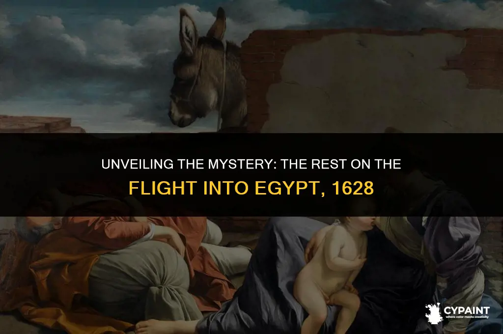 who painted the rest on the flight into egypt 1628