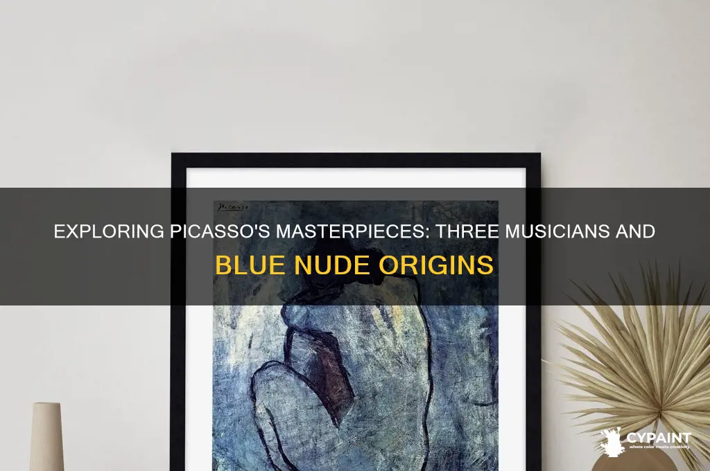 who painted three musicians and the blue nude
