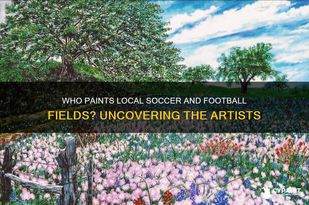 who paints soccer and football fields in this area