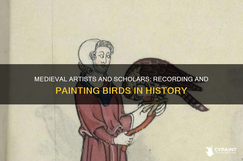 who recorded and painted birds in the middle ages