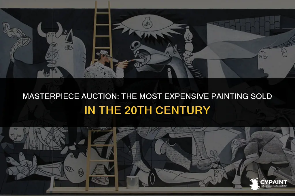 who sold the highest price painting in the 20th century