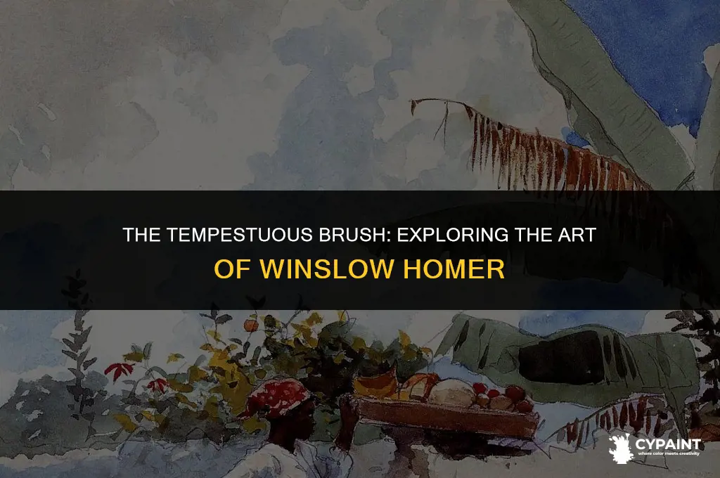 who was the american artist who painted stormy sea scenes