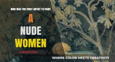 Unveiling the First Brushstrokes: A Nude Woman's Artistic Genesis