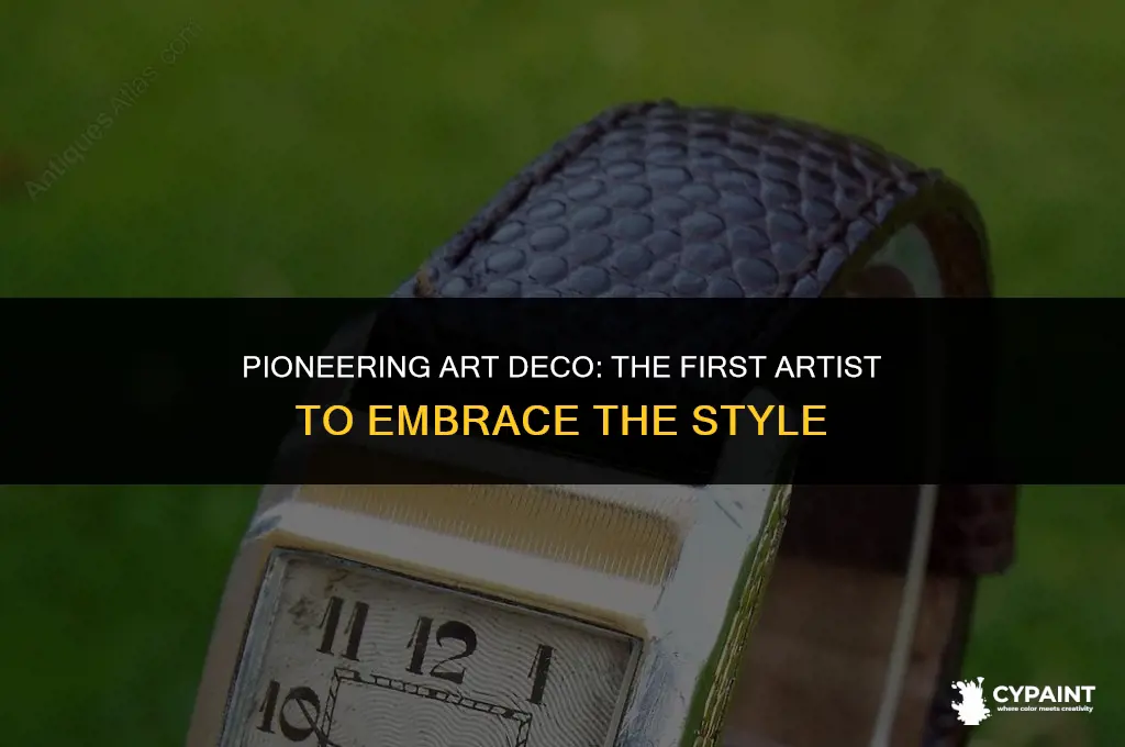 who was the first artist who painted in art deco