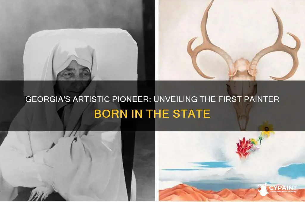 who was the first painter born in georgia usa