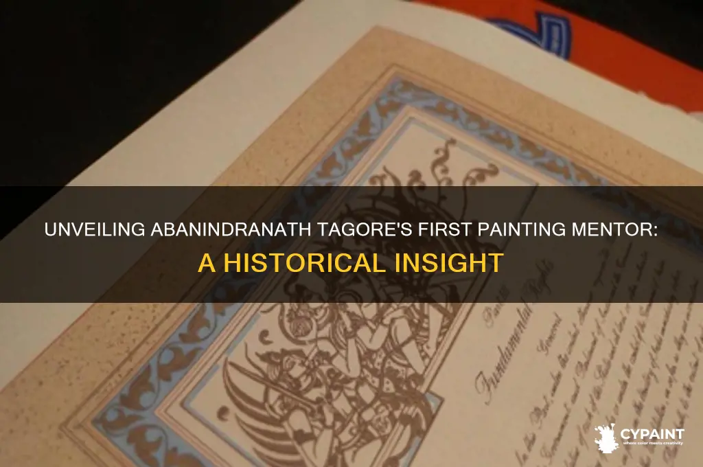 who was the first painting teacher of abanindranath tagore