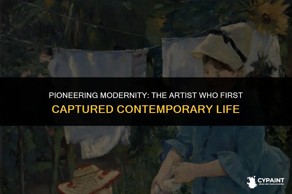who was the first to begin to paint modern life