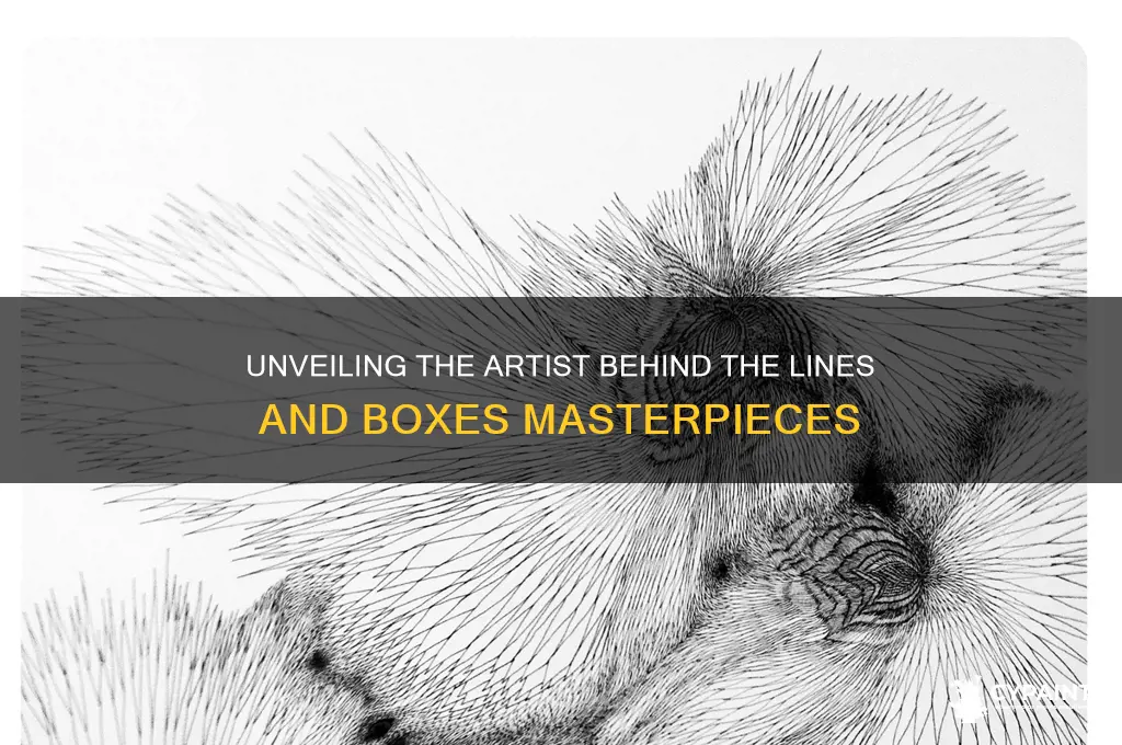 who was the painter who made lines and boxes