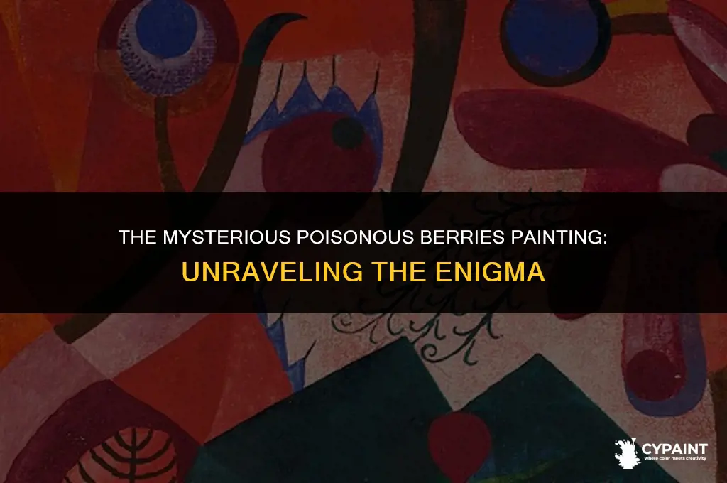 who was trapped in a room with poisonous berries painting