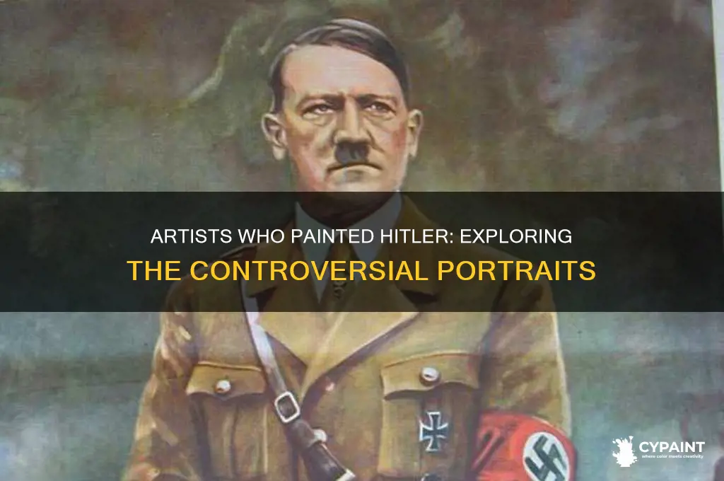 who were the artists who painted paintings of hitler