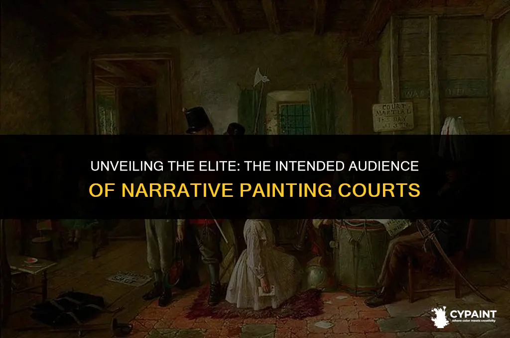 who were the intended audience of the narrative painting court
