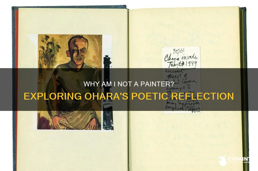 why am i not a painter poem by ohara