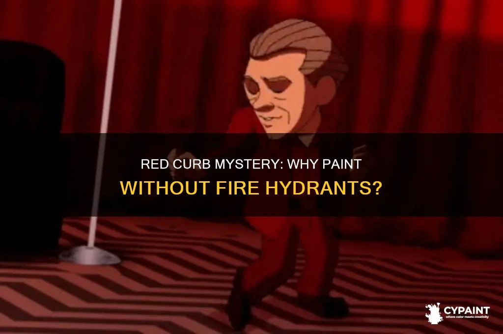 why are curb painted red without a fire hydrant